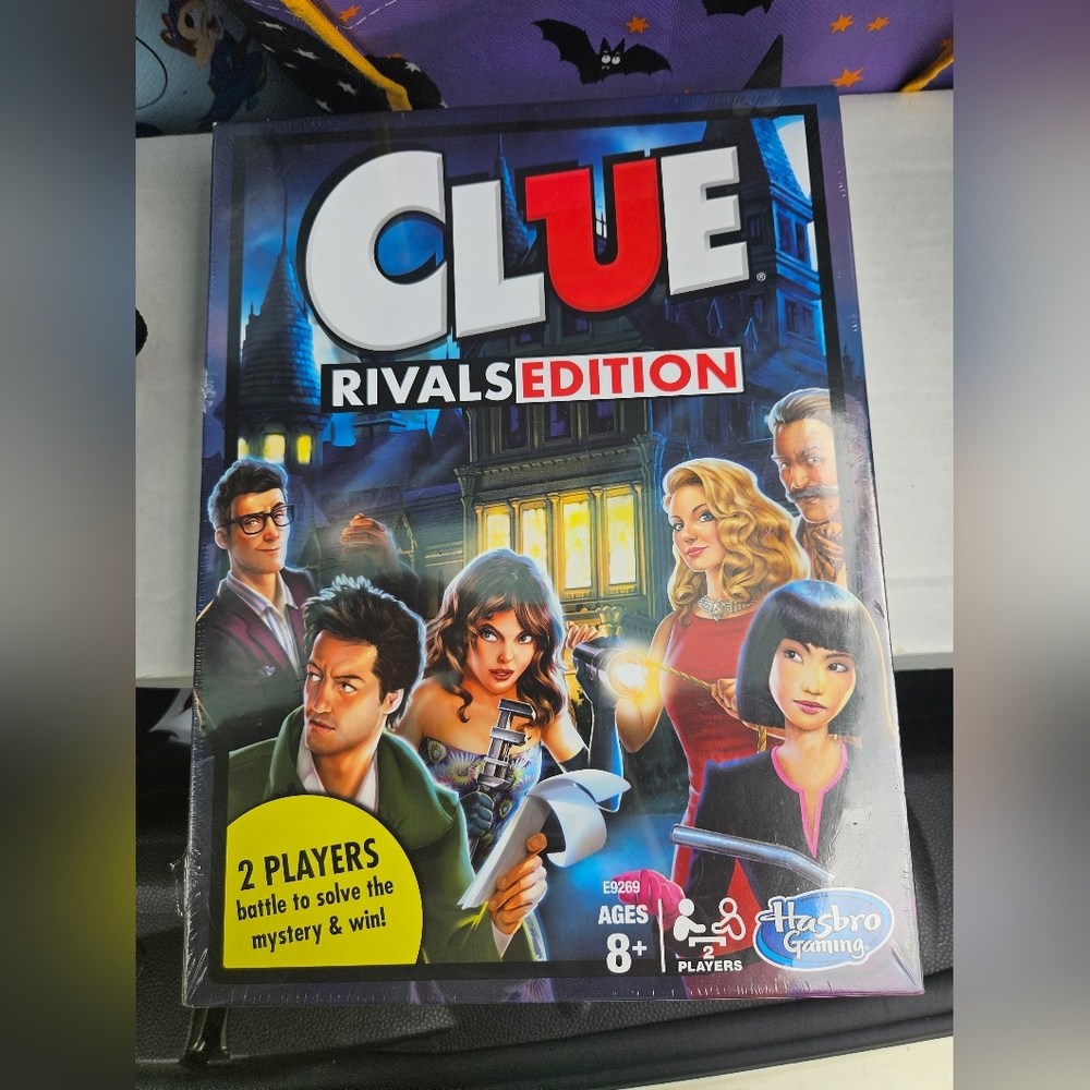 Sealed Hasbro Clue Rivals Edition Board Game - Red, Blue, Green